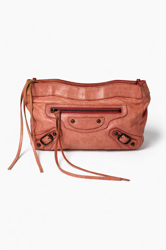 Balenciaga Classic Motorcycle Leather Pouch