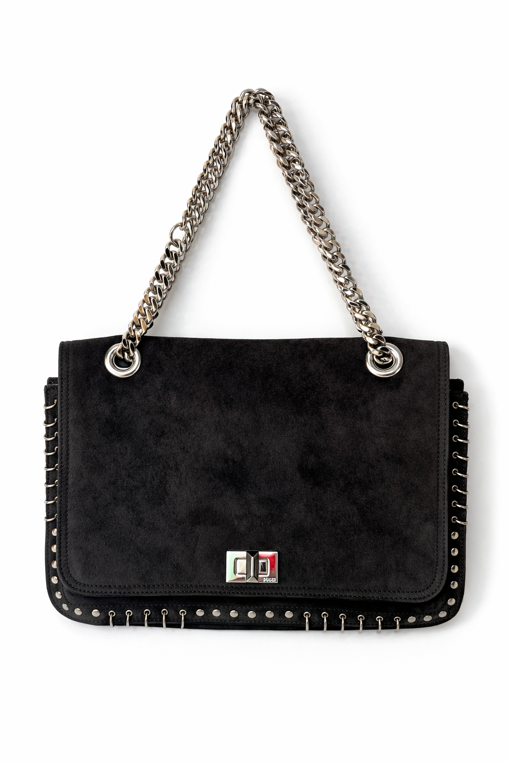 Pucci Suede Peirced Shoulder Bag