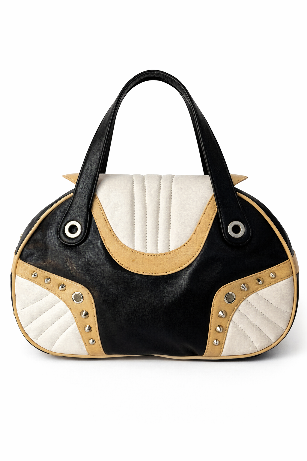 Cavalli Freedom Y2K Studded Leather Bag