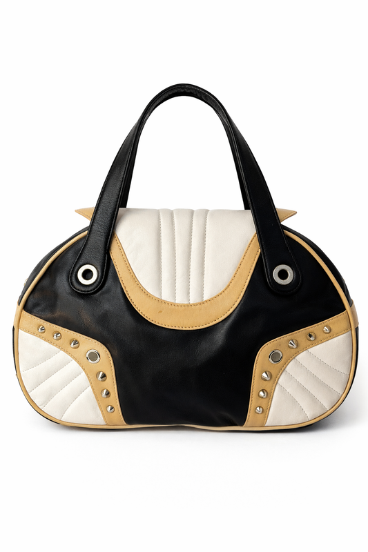 Cavalli Freedom Y2K Studded Leather Bag