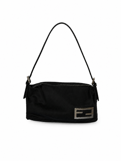 Fendi Black Nylon Mini Shoulder Bag