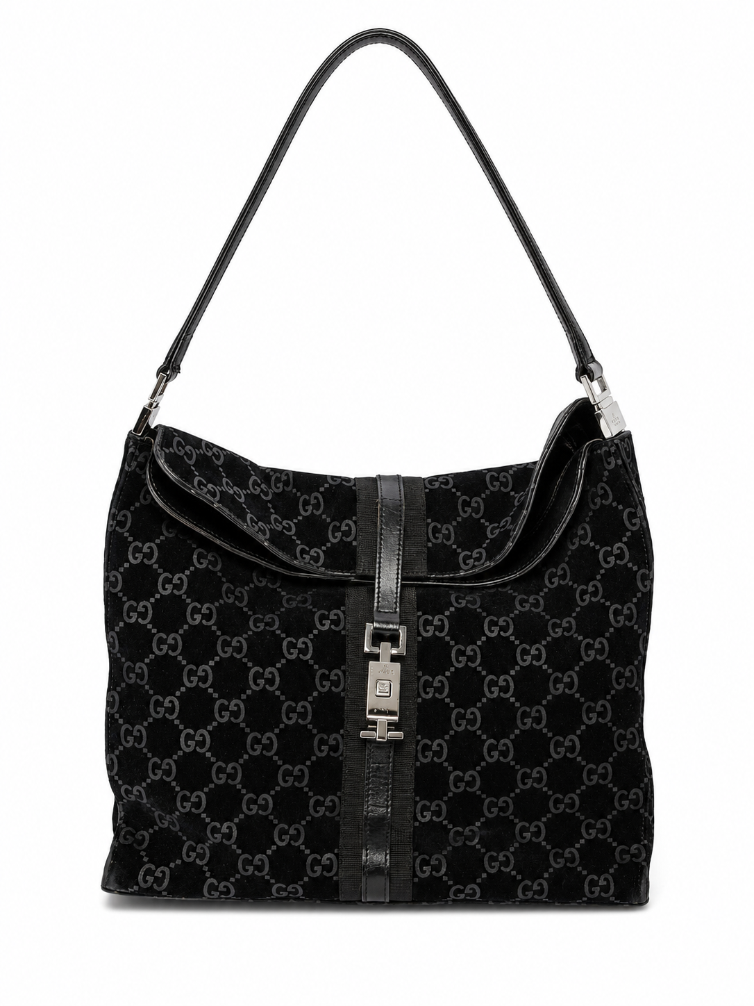Tom Ford Era Gucci Jackie GG Suede Shoulder Bag