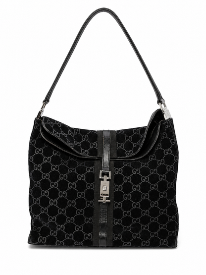 Tom Ford Era Gucci Jackie GG Suede Shoulder Bag