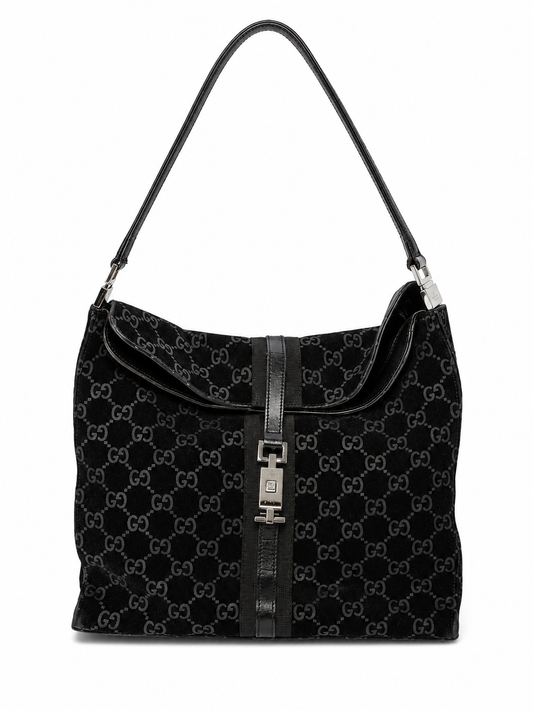 Tom Ford Era Gucci Jackie GG Suede Shoulder Bag