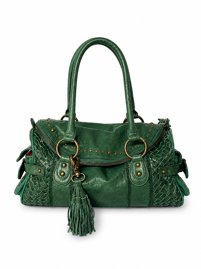 Rare Himiko Woven Leather Shoulder Bag