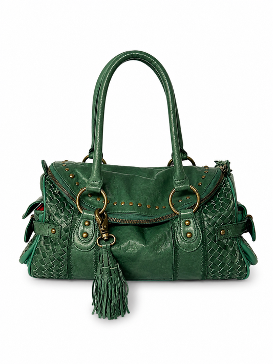 Rare Himiko Woven Leather Shoulder Bag