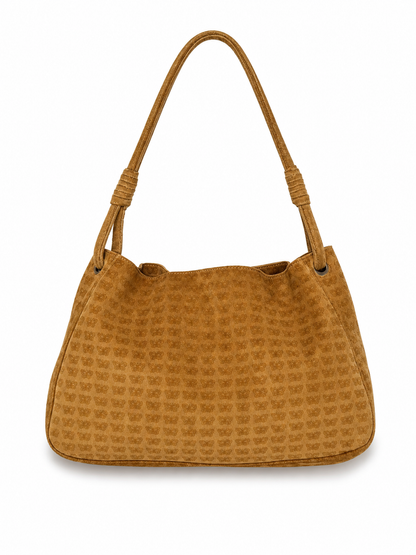 Bottega Butterfly Monogram Slouchy Suede Shoulder Bag