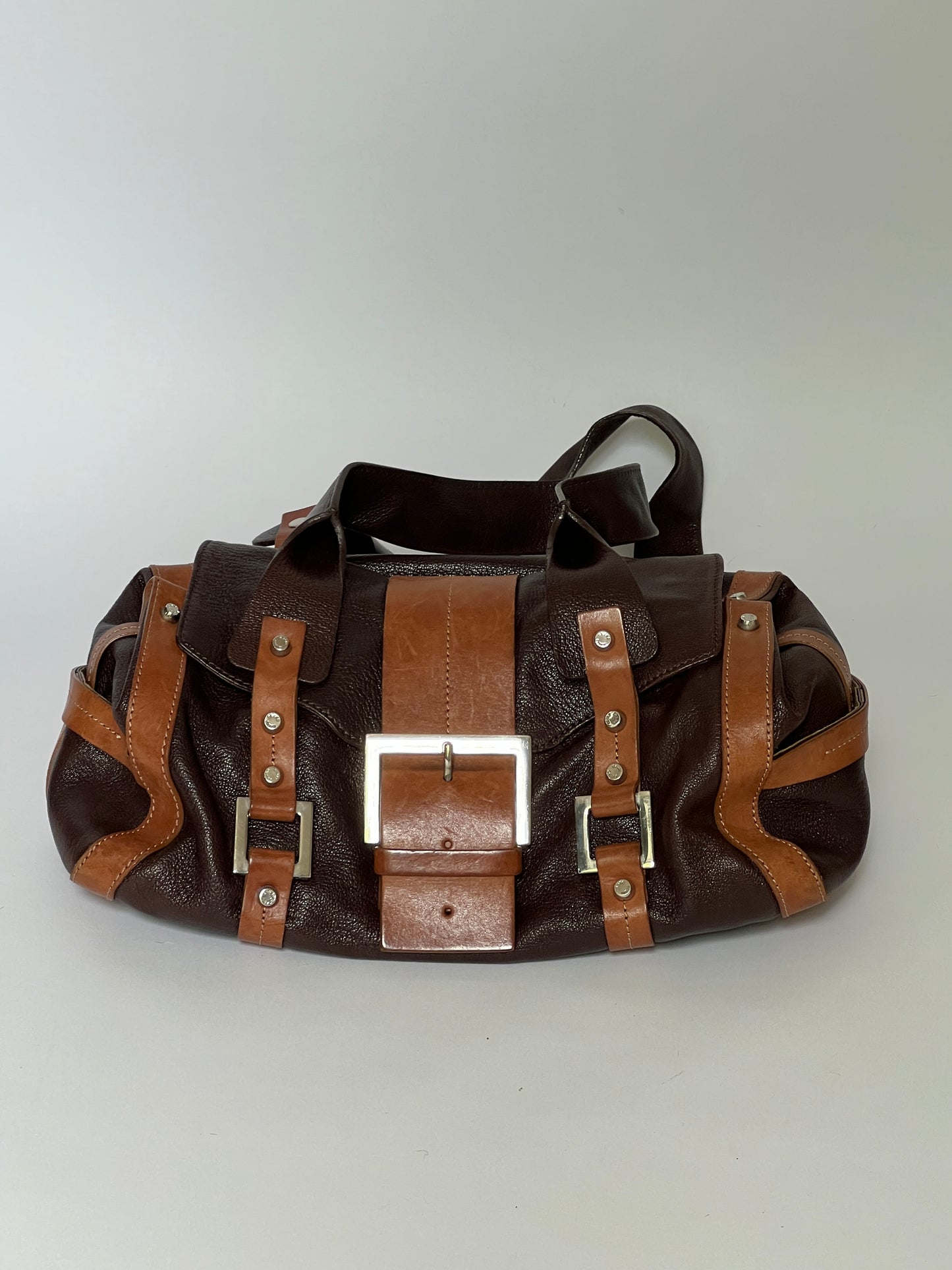 Rare Y2K Leather Buckle Bag