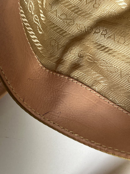 Prada Cammello Tessuto Nylon Buckle Bag