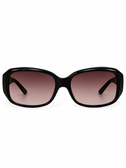 Furla Rectangular Sunglasses with Gold Logo Plaque