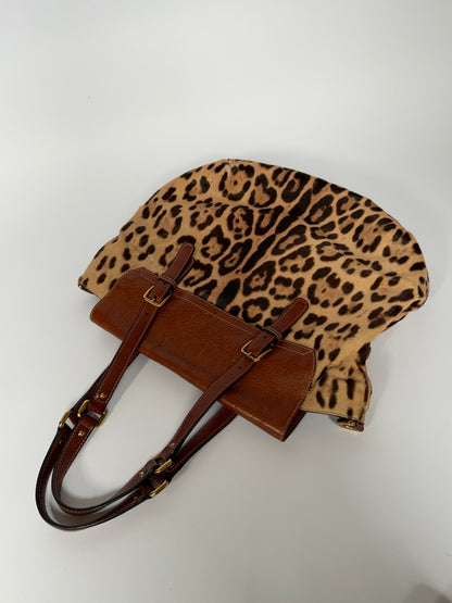 Dolce & Gabbana Miss Privée Leopard Pony Hair Leather Tote Bag