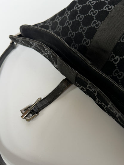 Tom Ford Era Gucci Jackie GG Suede Shoulder Bag