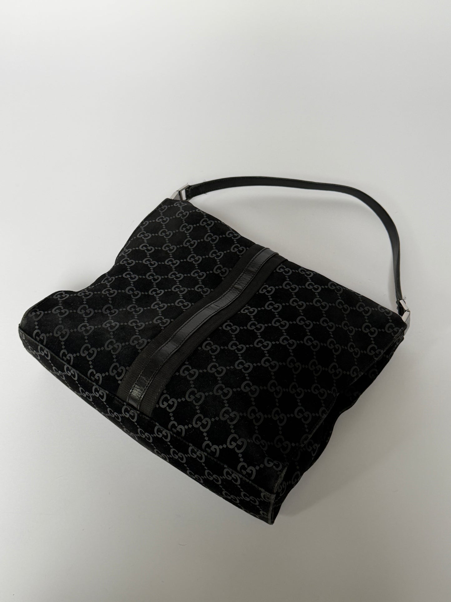 Tom Ford Era Gucci Jackie GG Suede Shoulder Bag