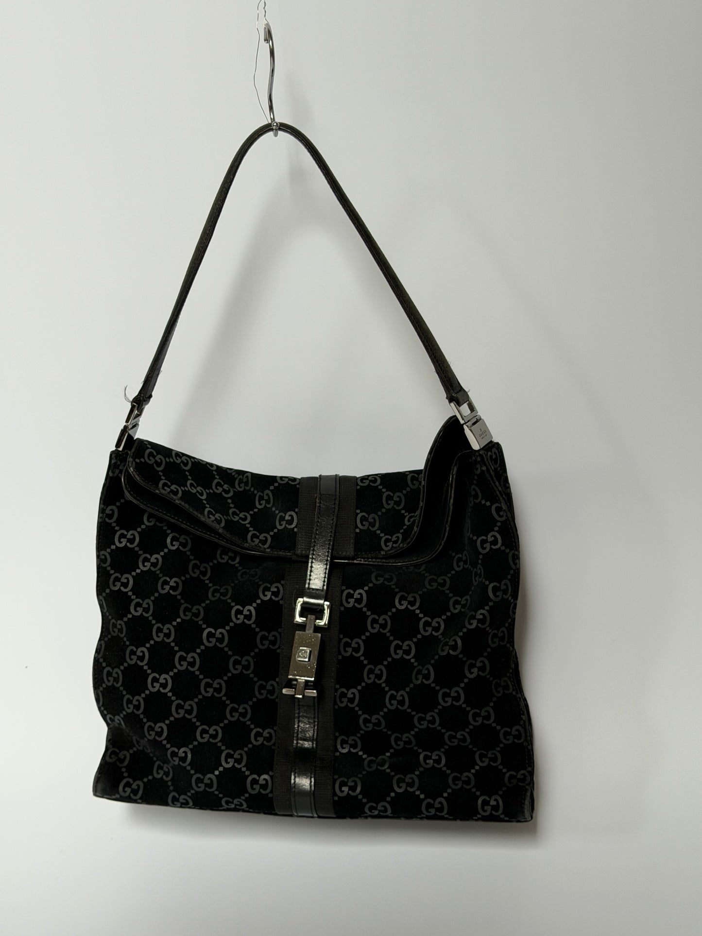 Tom Ford Era Gucci Jackie GG Suede Shoulder Bag