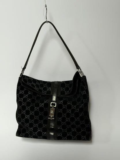 Tom Ford Era Gucci Jackie GG Suede Shoulder Bag