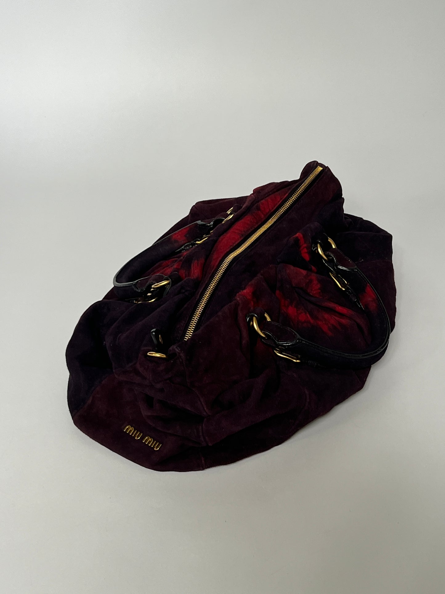 Rare Miu Miu Tie Dye Suede Bag
