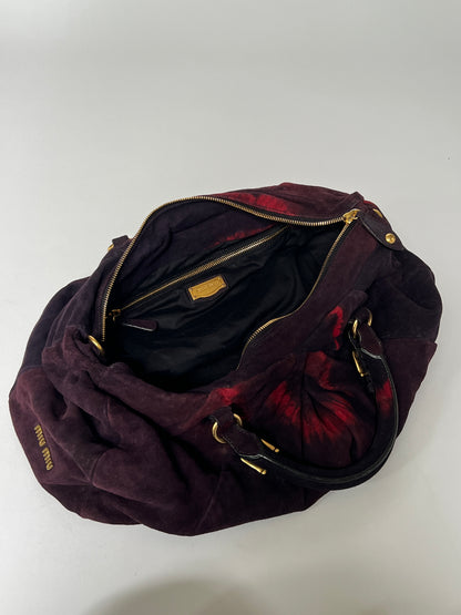 Rare Miu Miu Tie Dye Suede Bag