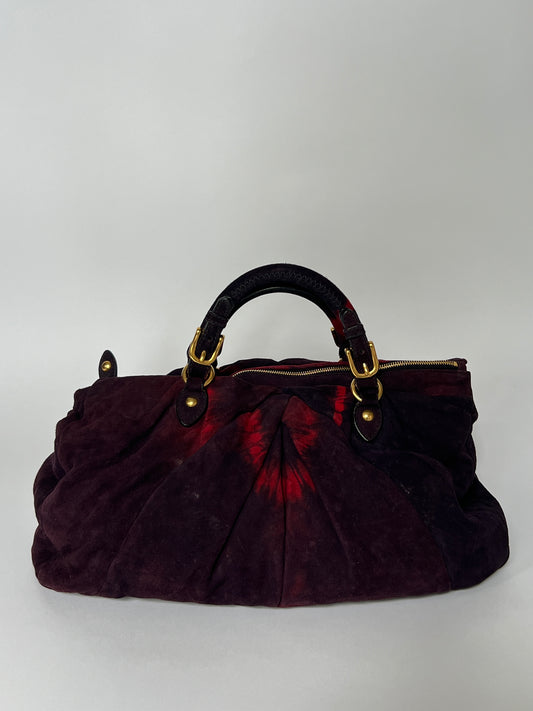 Rare Miu Miu Tie Dye Suede Bag