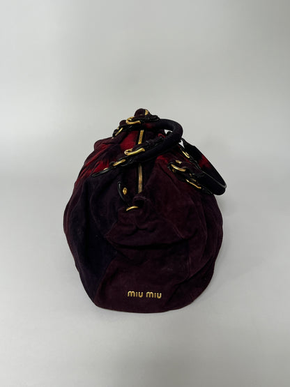 Rare Miu Miu Tie Dye Suede Bag