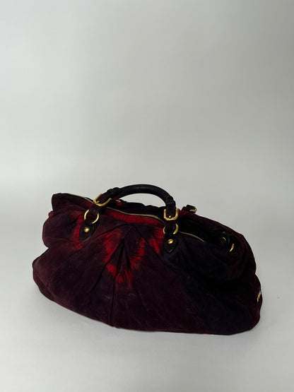 Rare Miu Miu Tie Dye Suede Bag