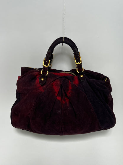 Rare Miu Miu Tie Dye Suede Bag