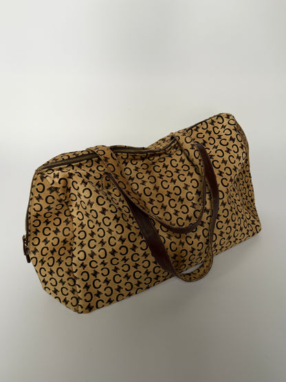 Rare Vintage Céline Pony Hair Madame Boston Bag Large