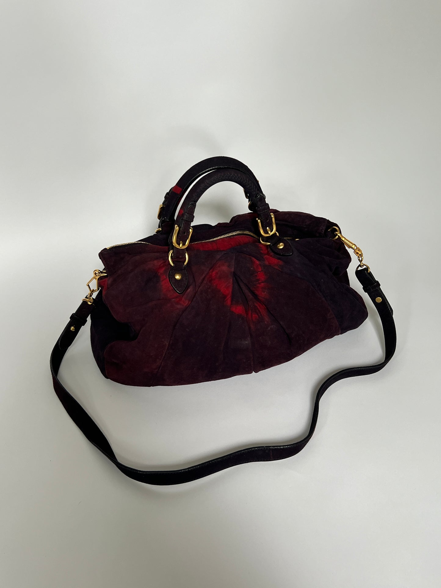Rare Miu Miu Tie Dye Suede Bag