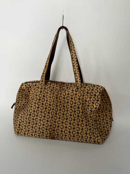 Rare Vintage Céline Pony Hair Madame Boston Bag Large