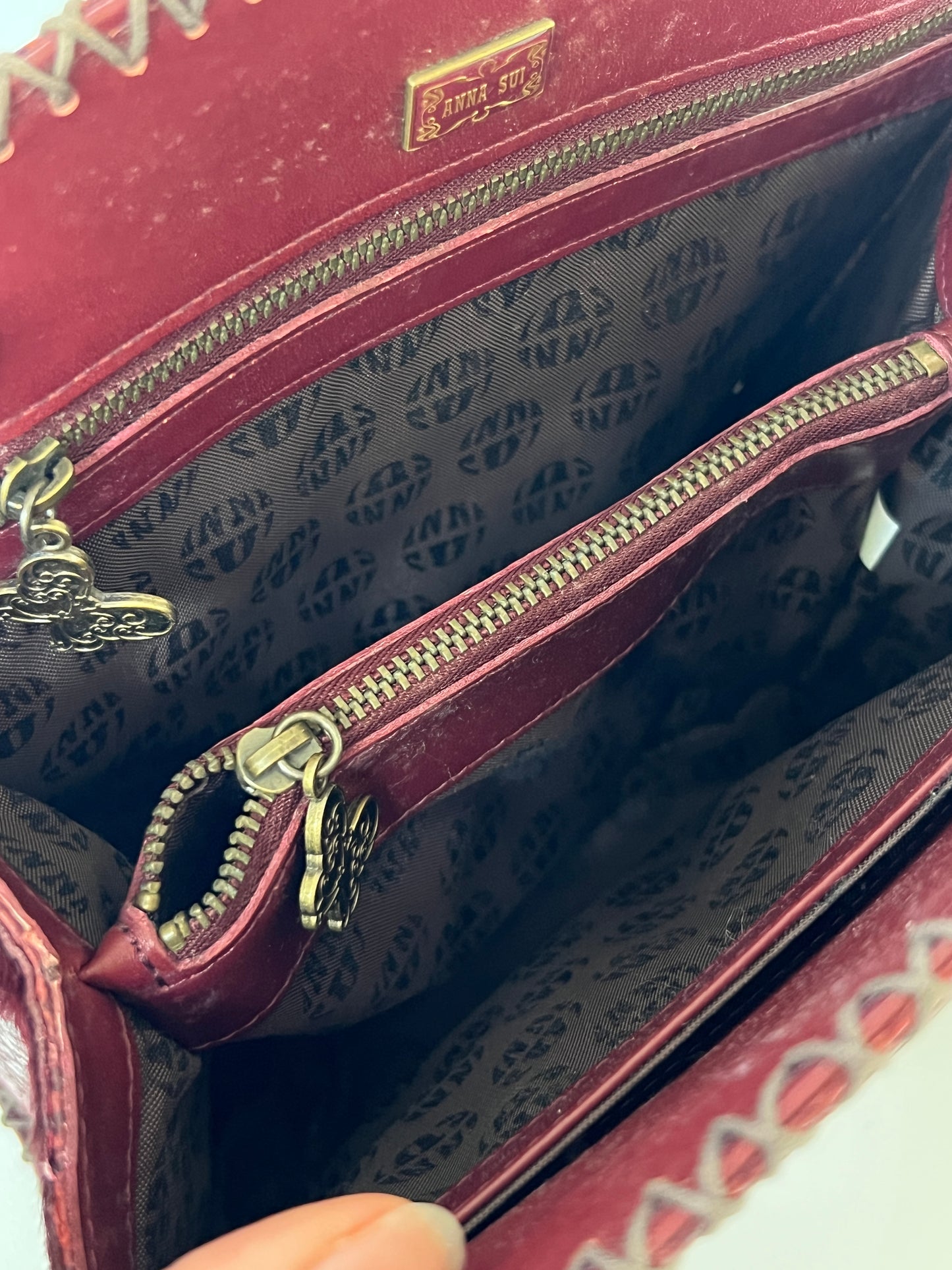 Red Python and Pony Hair Bag