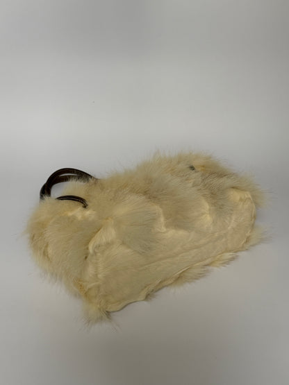 Vintage Ginza Kanematsu (Japan) Fox Fur Leather Bag