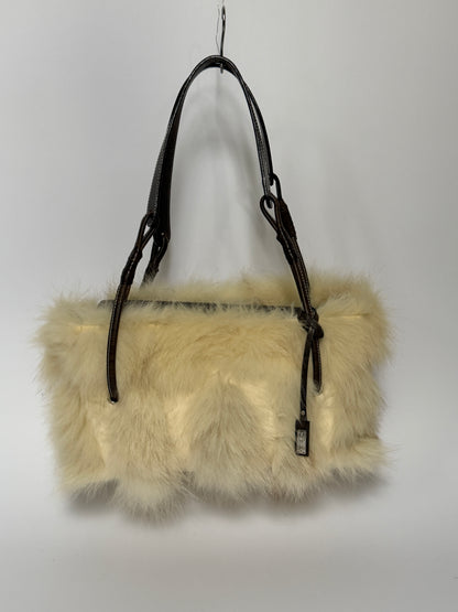Vintage Ginza Kanematsu (Japan) Fox Fur Leather Bag