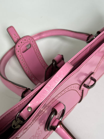 Y2K Pink Leather and Suede Bag