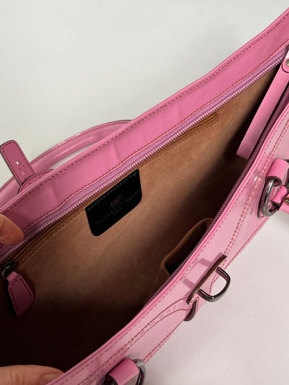 Y2K Pink Leather and Suede Bag