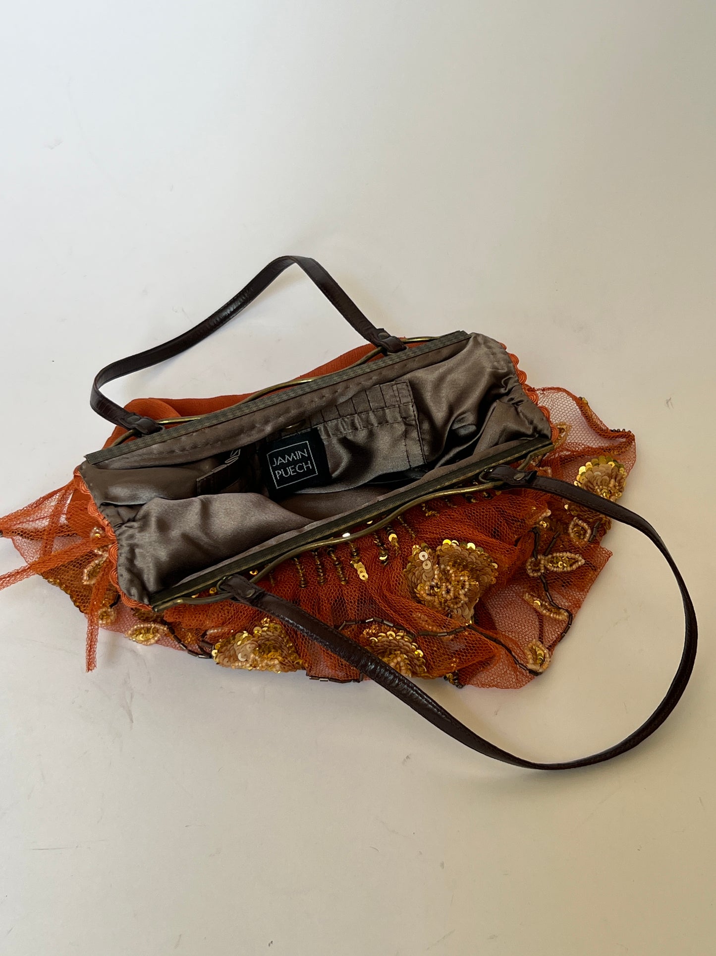 Jamin Puech Beaded Bag with Sculptural Metal Frame