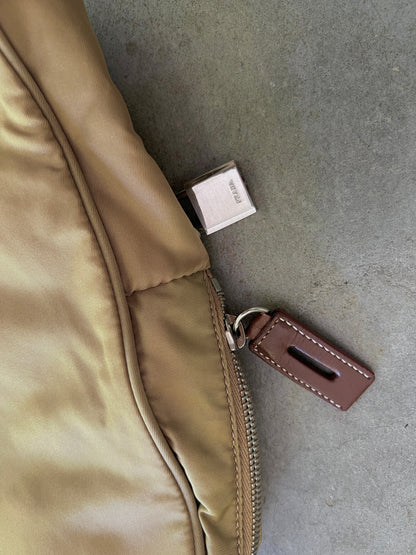 Prada Tessuto Nylon Lock & Key Shoulder Bag