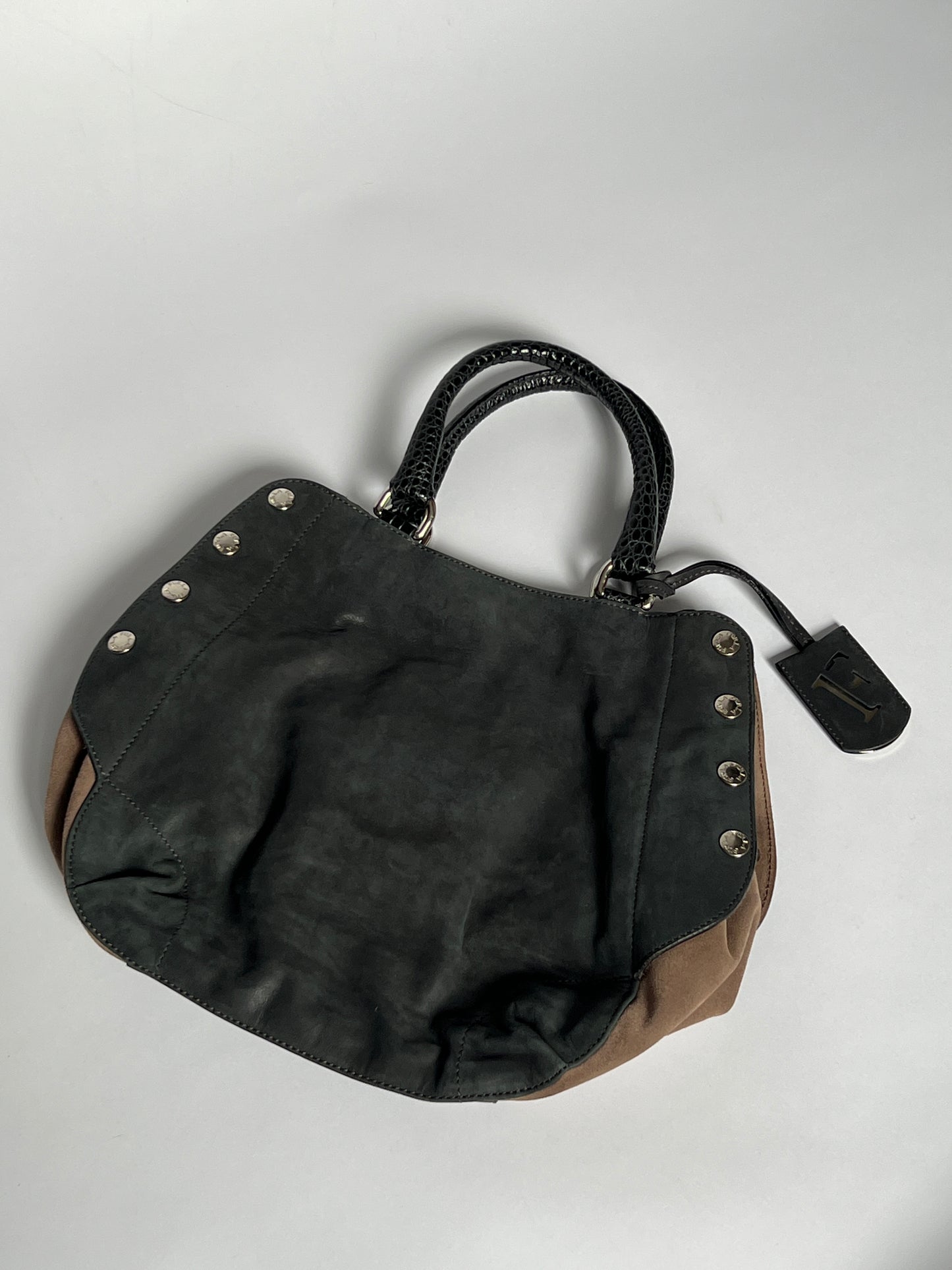 Furla Suede Leather Studded Bag