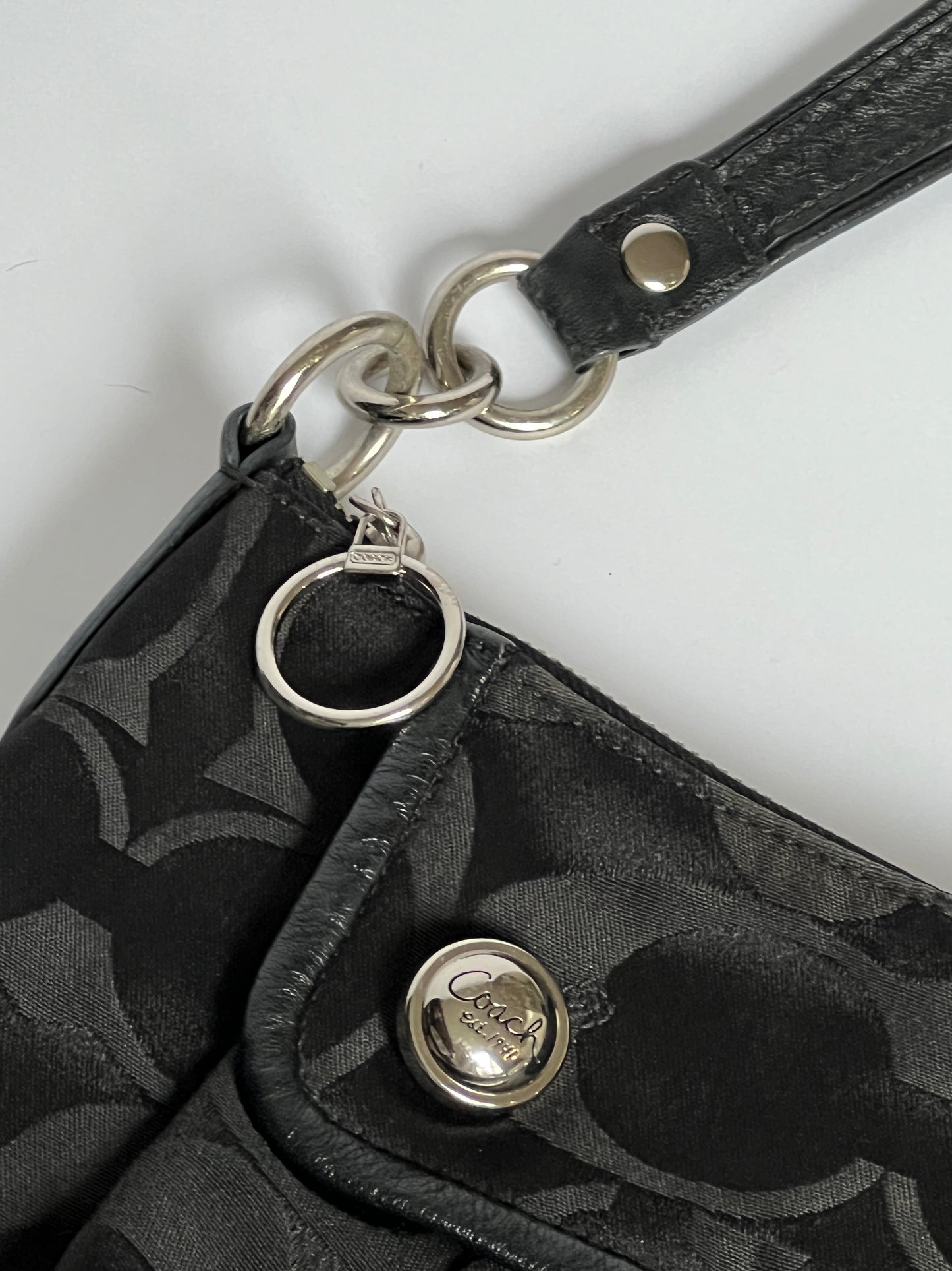Coach Signature Hobo Poppy Shoulder Bag
