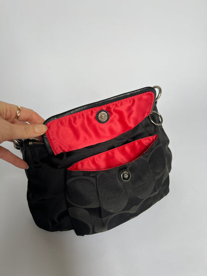 Coach Signature Hobo Poppy Shoulder Bag