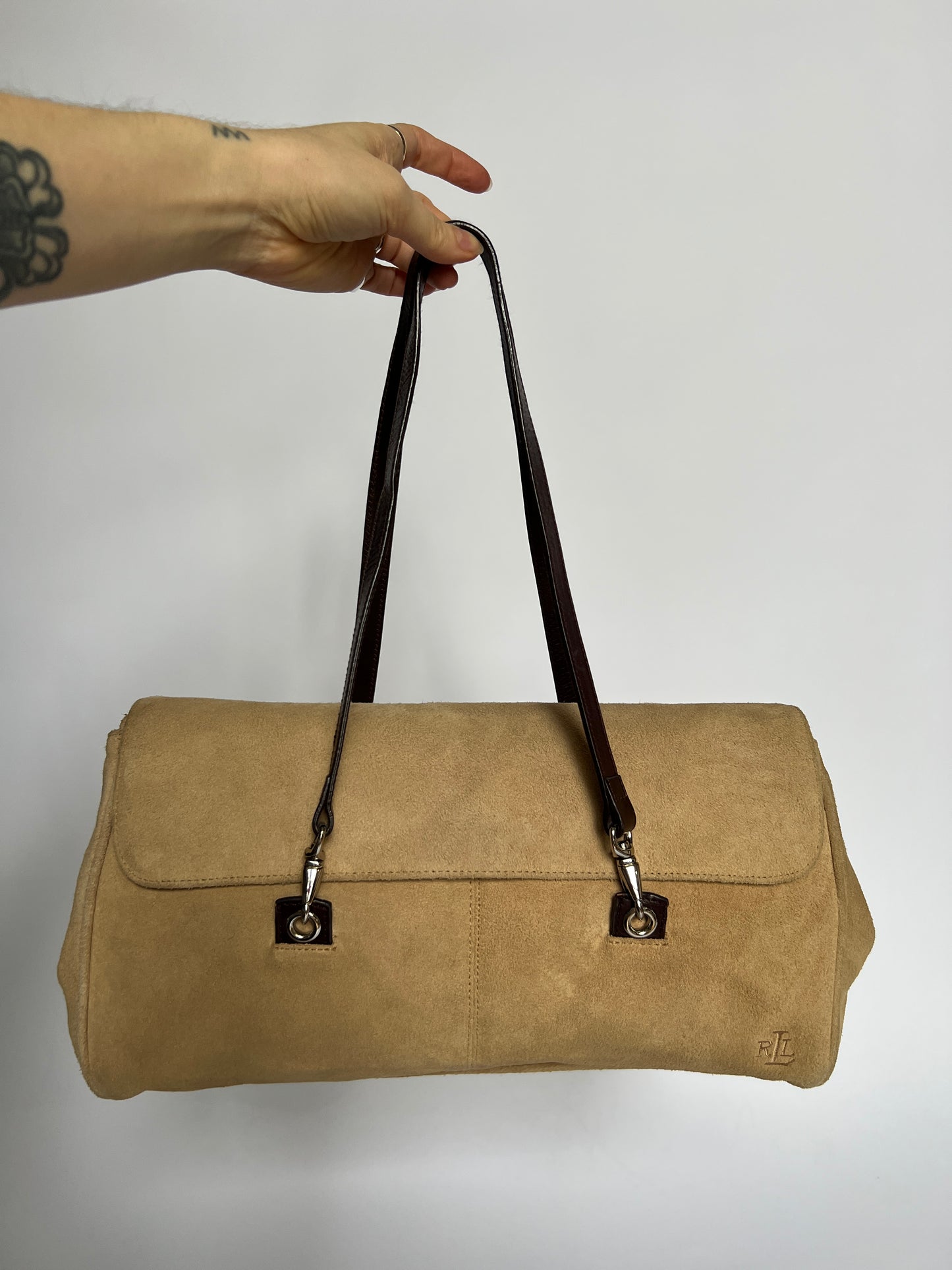 Ralph Lauren Suede 2Way Bag