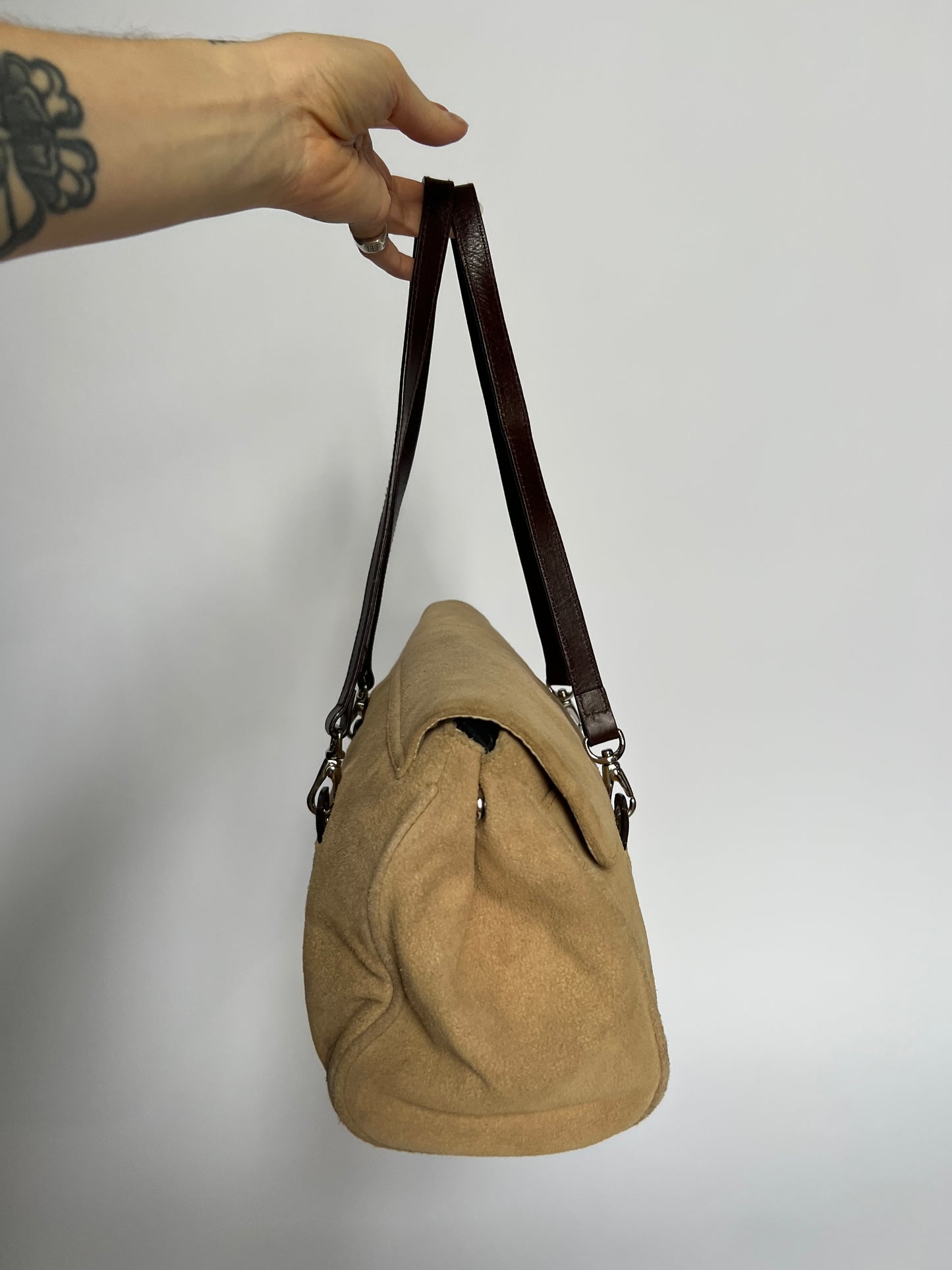 Ralph Lauren Suede 2Way Bag