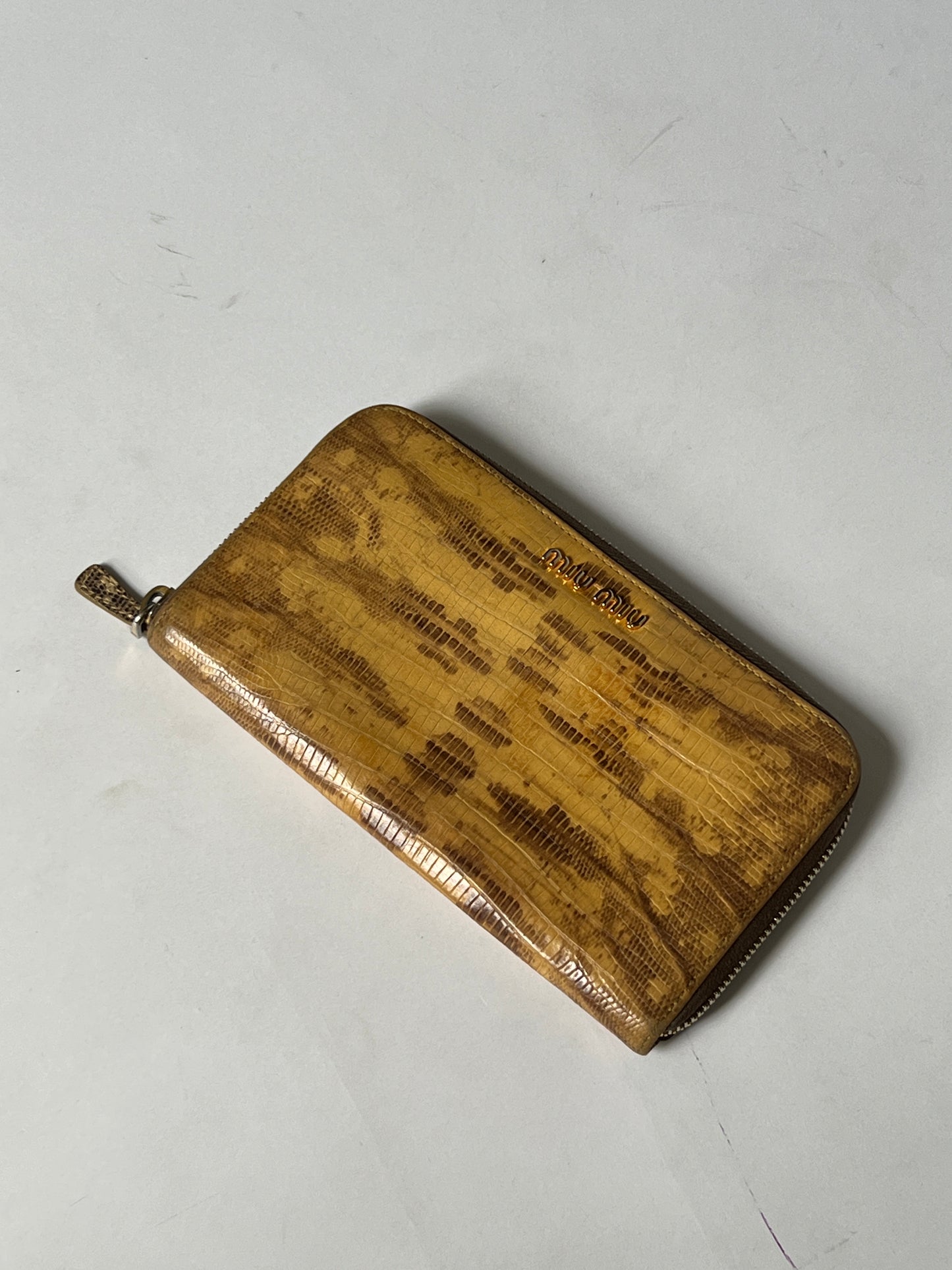 Miu Miu Python Zip-Around Wallet