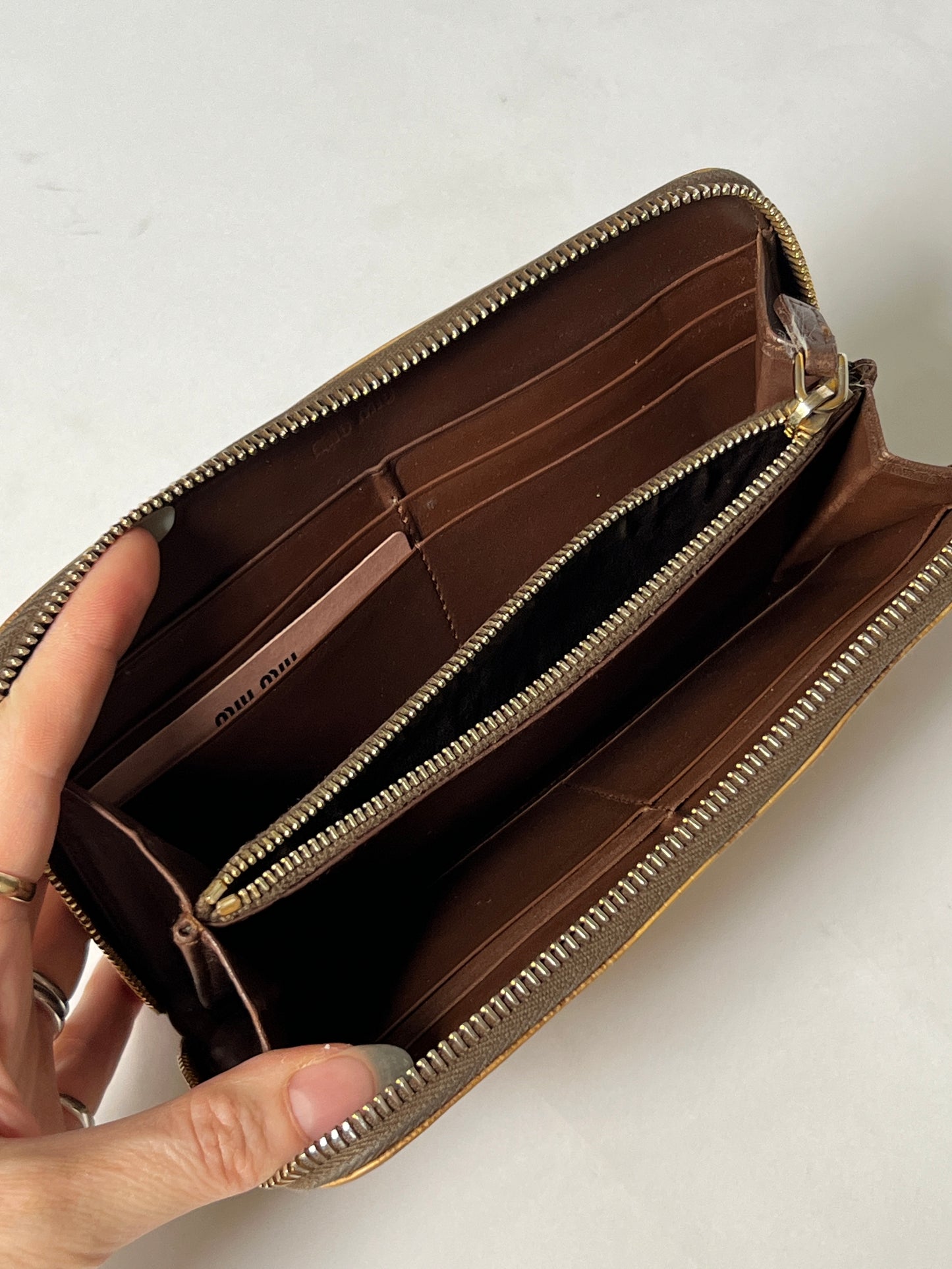 Miu Miu Python Zip-Around Wallet