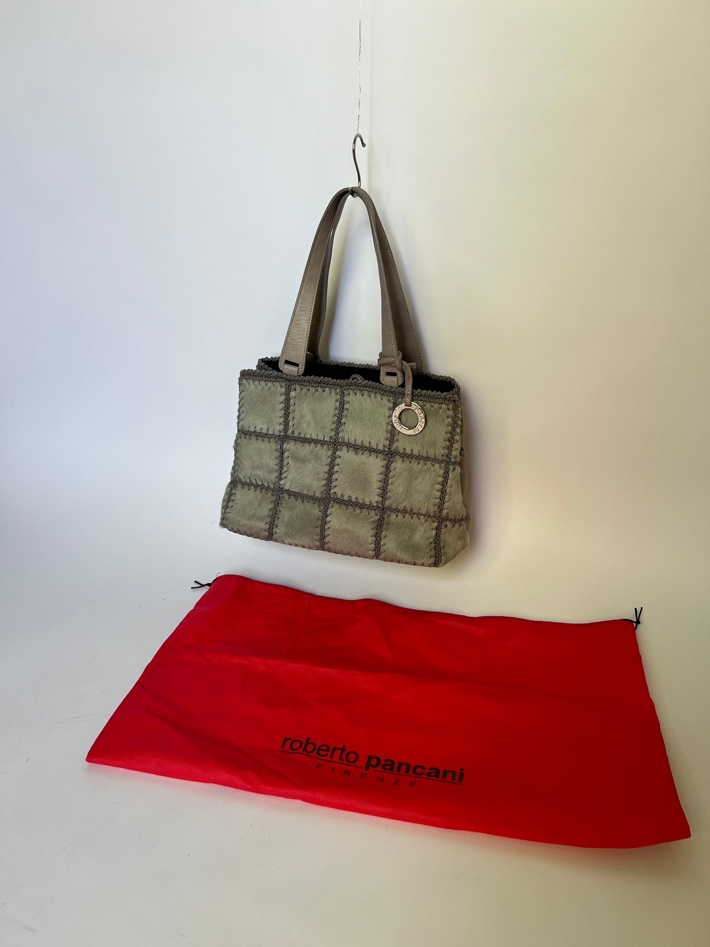 Roberto Pancani Pony Hair Patchwork Tote