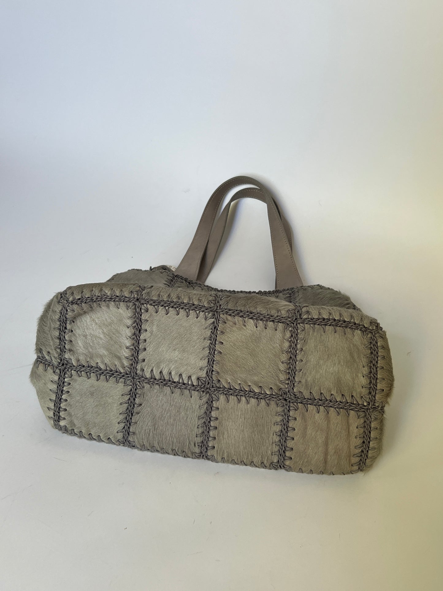 Roberto Pancani Pony Hair Patchwork Tote