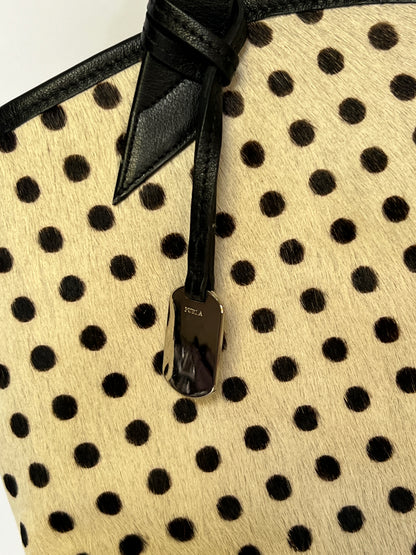 Furla Pony Hair Polka Dot Tote