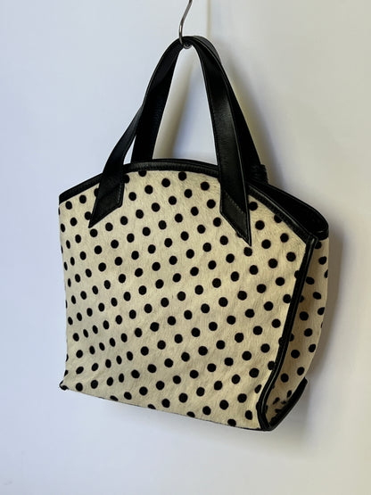 Furla Pony Hair Polka Dot Tote