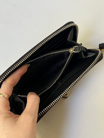 Chloé Paddington Black Leather Wallet with Padlock