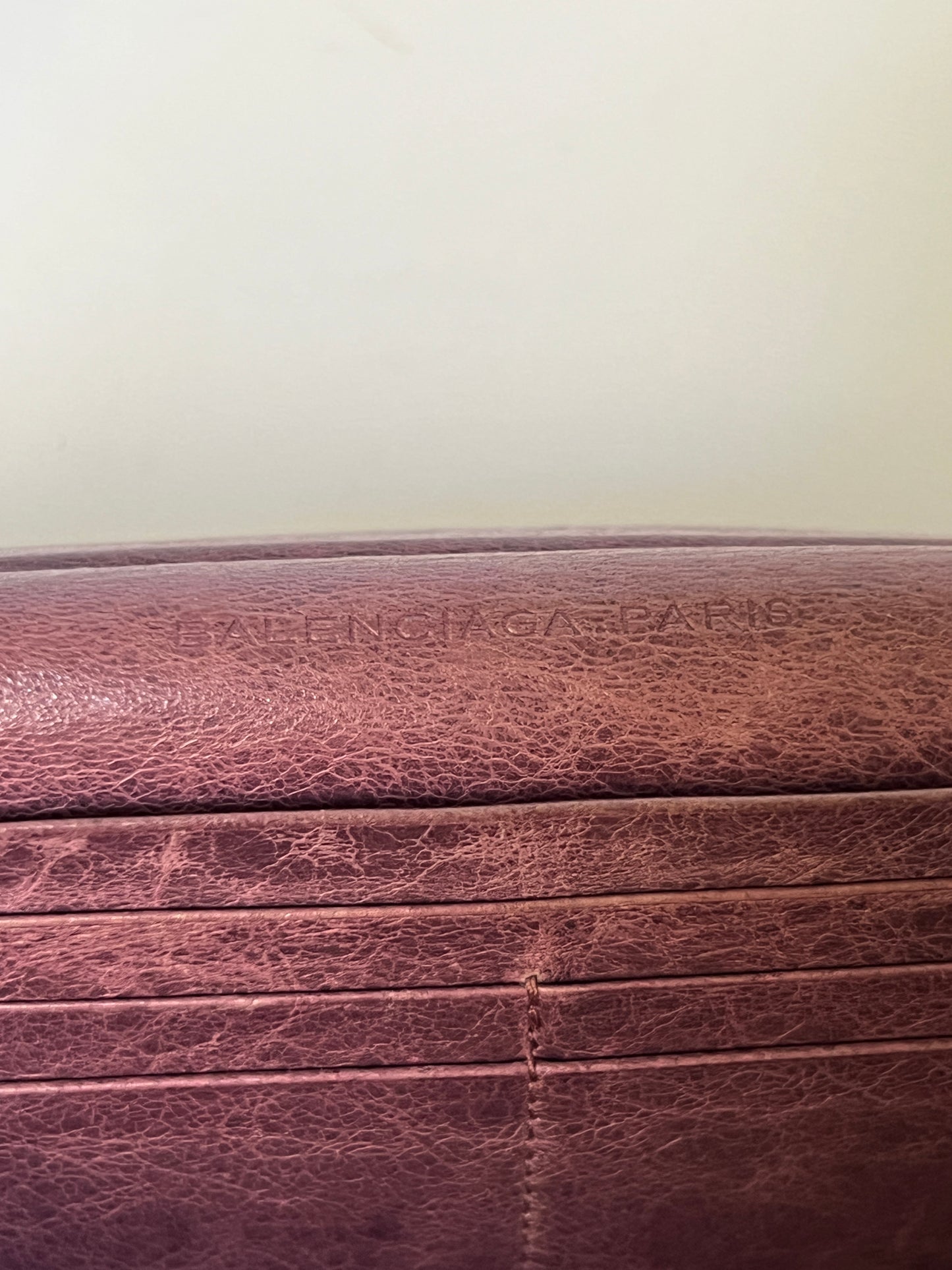 Balenciaga Classic City Leather Wallet – Aubergine