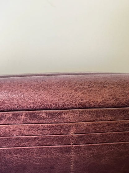 Balenciaga Classic City Leather Wallet – Aubergine
