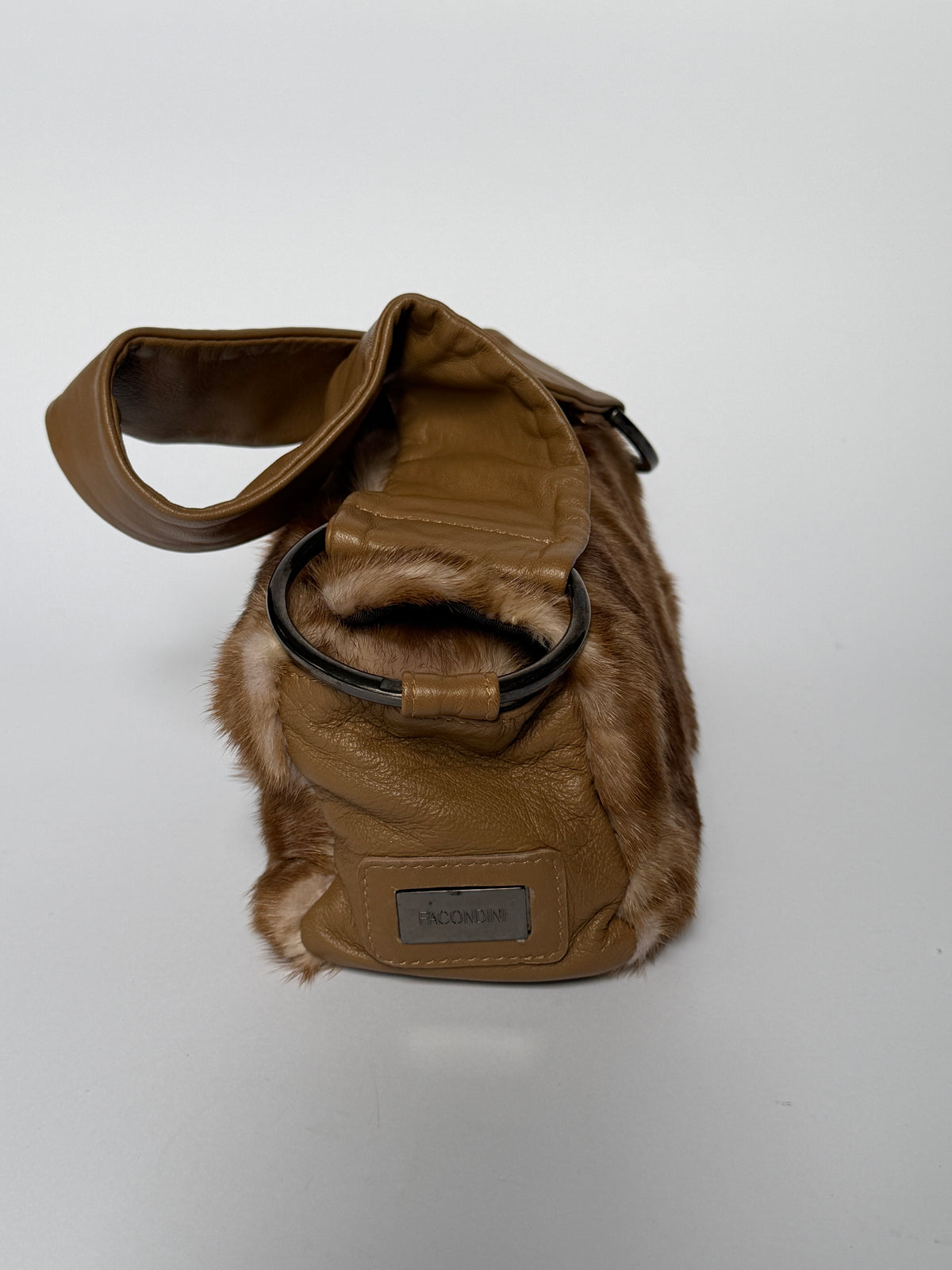Genuine Fur & Leather Shoulder Bag